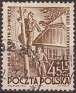 Poland 1951 Construcción 45+15 GR Castaño Scott 530